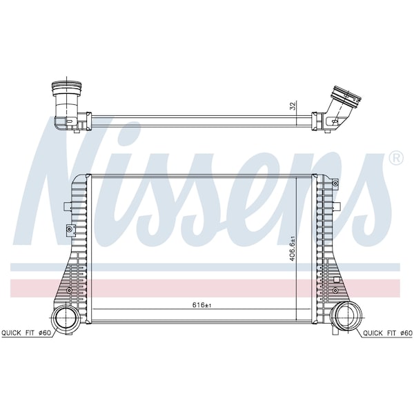 Nissen Intercooler, 96715 96715 - main